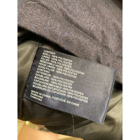 Nautica Men's Dark Gray/Black Quilted Insulated Puffer Jacket Size M-No Hood - Picture 6 of 6